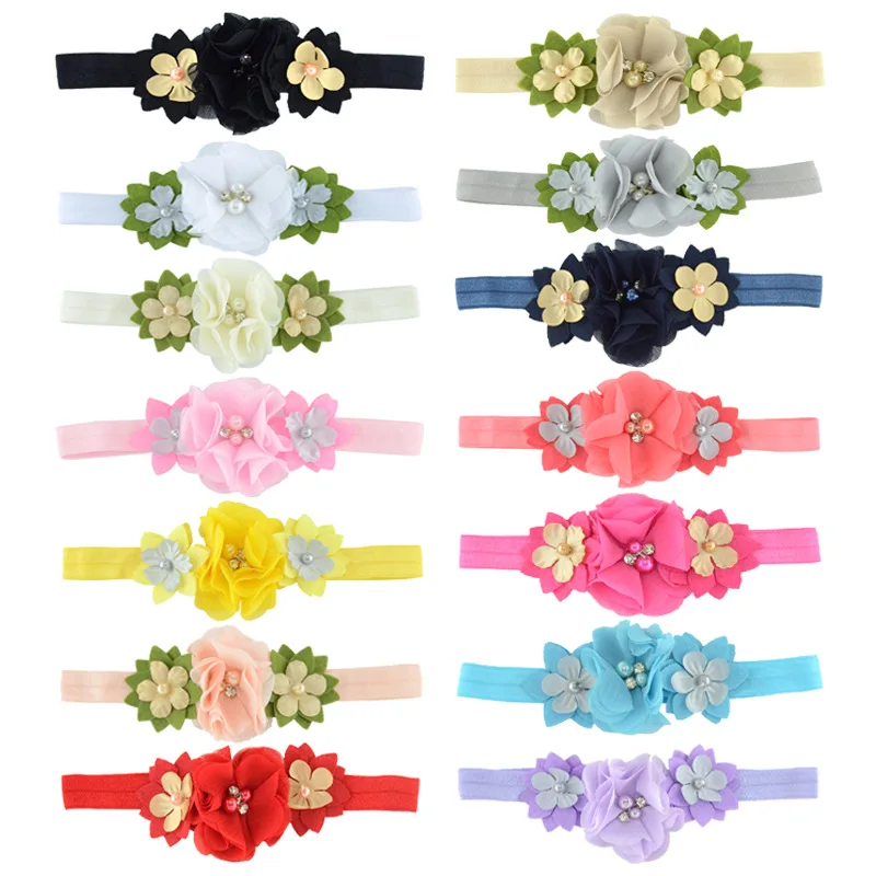 

2 PCS Dog Flower Cat Collar With Elastic Pet Collar with Fashion Flower Small Dog Pet Supplies Dog Products