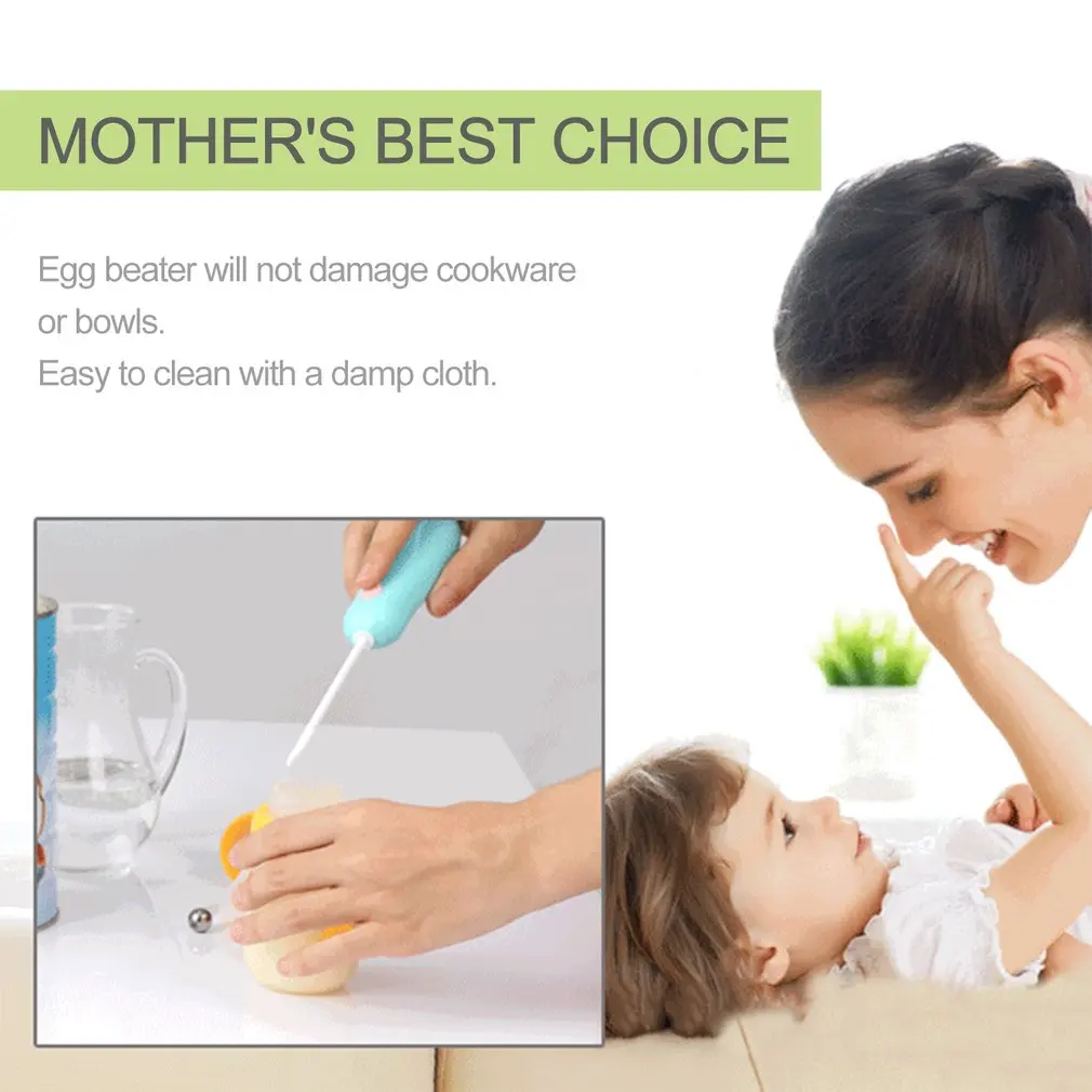 Mini mom&baby Handheld Powder Blender Electrical Hot Drinks Egg Milk Frother Foamer Whisk Mixer Stirrer Household Kitchen Tools
