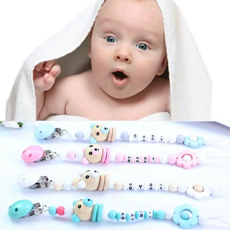 New Baby Anti-lost Hot Clip Holder Dummy Pacifier Soother Nipple Strap Chain 