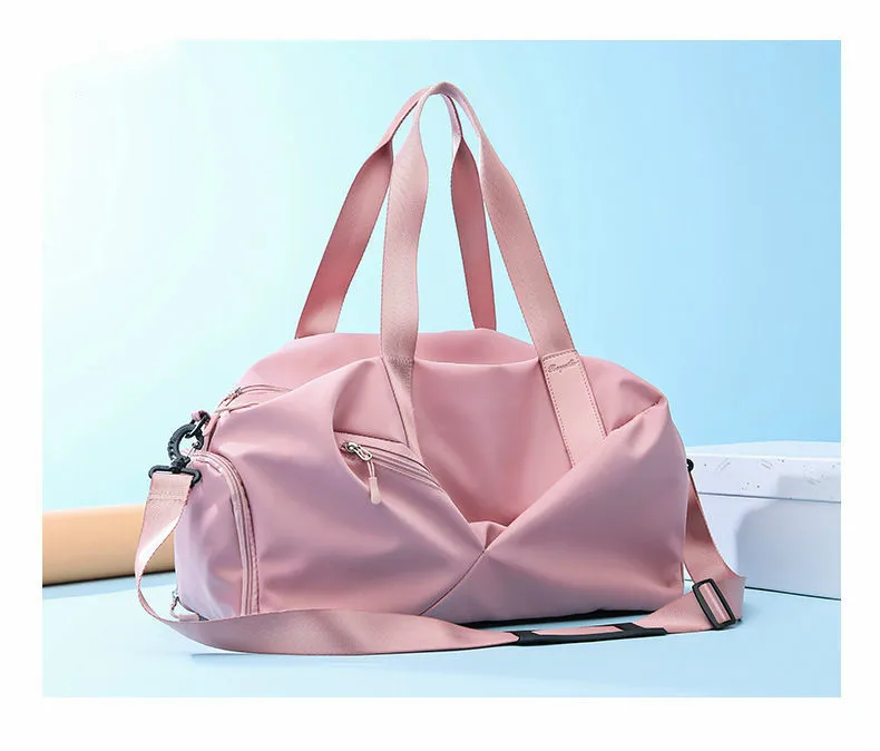 Pink Travel Bags Розовые водонепроницаемые спортивные Wo мужские спортивные сумки через плечо, модные повседневные сумки для фитнеса, мужские спортивные дорожные сумки большой вместимости - Цвет: Pink Travel Bags