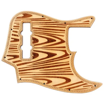

Maple Wood Guitar Pickguard Anti-Scratch Plate Guard For Strat Electric Guitar Replacement Parts - Wave Pattern