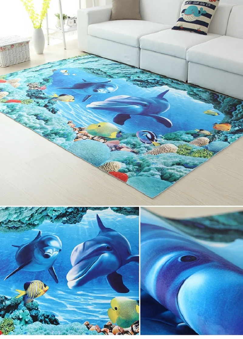Living Room Soft Landscape Carpet European Coffee Table Floor Home Floor Mat Crystal Velvet carpet Children Room Artificial