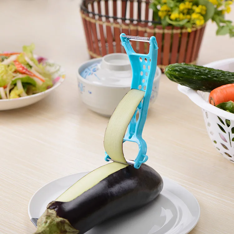 Kitchen Special Peeler Multi-function Plastic Stainless Steel Double-head Peeling Tool Easy to Use Fruit and Vegetable Peeler