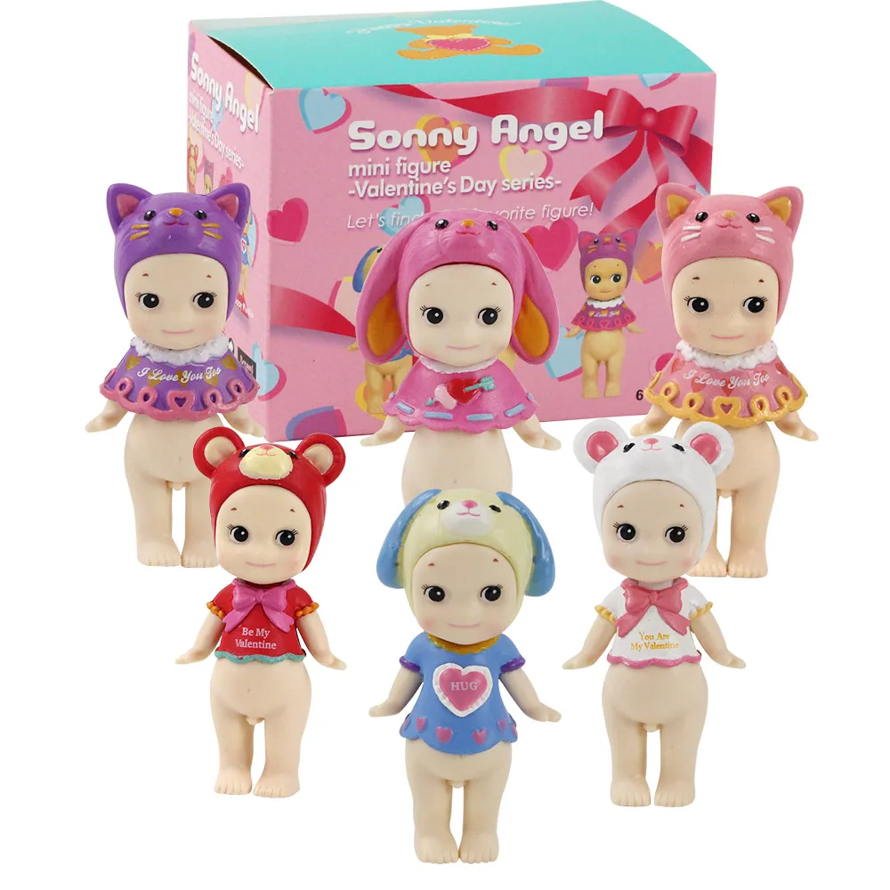7-8 см 6 шт./компл. Sonny Angel серия на День святого Валентина мини милые Kewpie ПВХ Фигурки