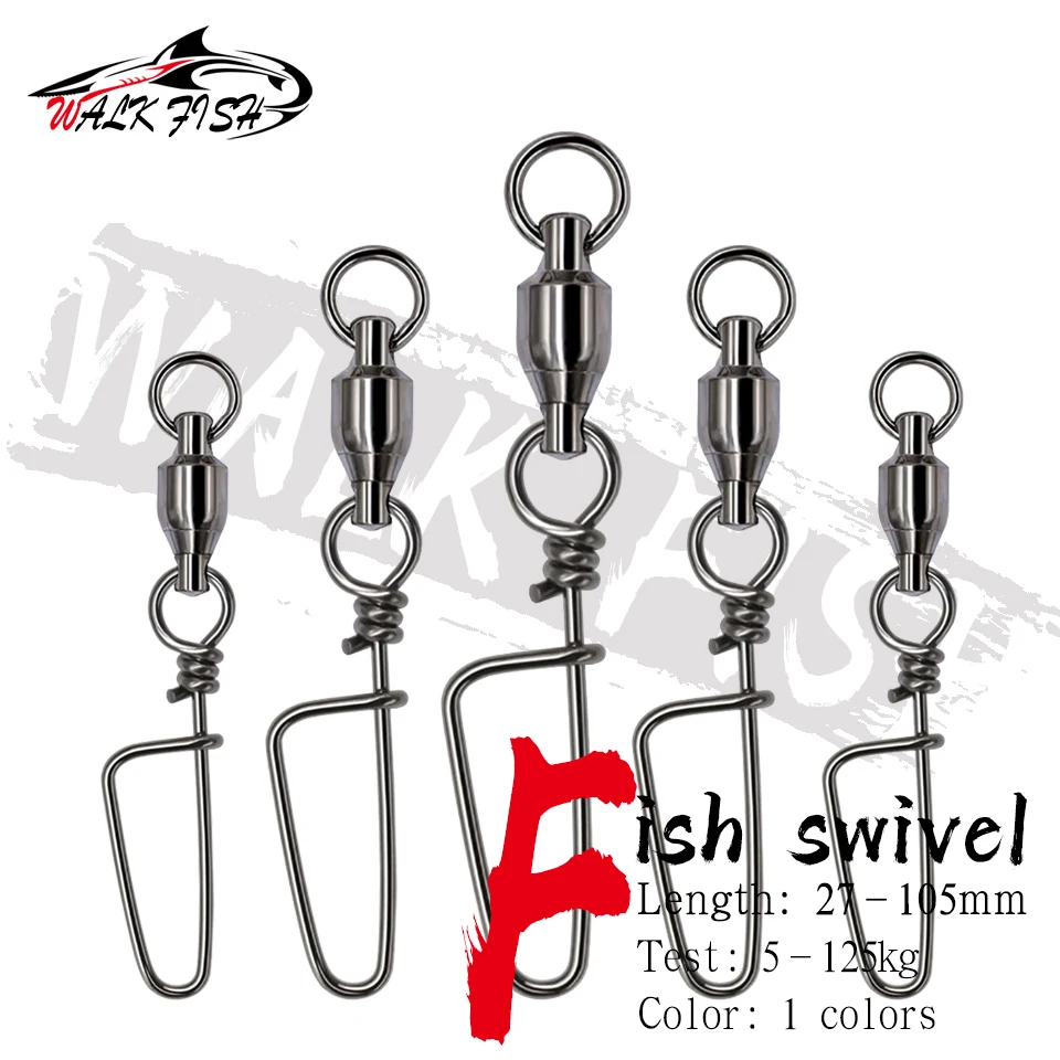 Walk Fish 10pcs/lot 07 Rollingfishing Swivel Snaps Connector