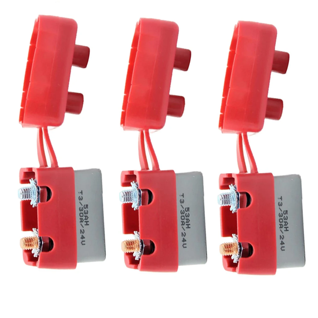 1Pair 12V-24 VAuto Boat Audio Circuit Breaker Manual Reset Fuse Holder 30A