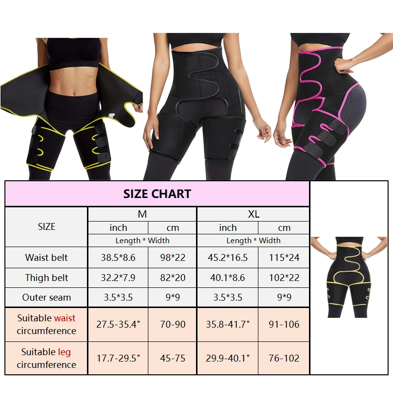 Postpartum Waist Trainer, 3-in-1 Waist and Thigh Trimmer Butt Lifter Thigh body shaper for Pregnant Women Weight Loss Sauna