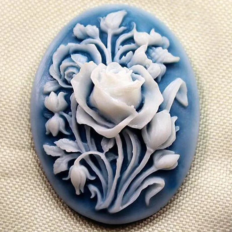 Silicone Mold Ellipse Carved Silica Gel Soap Mold DIY Square Cake Shape Soap Mold Production Consumable 3D Manual Decoration Tool