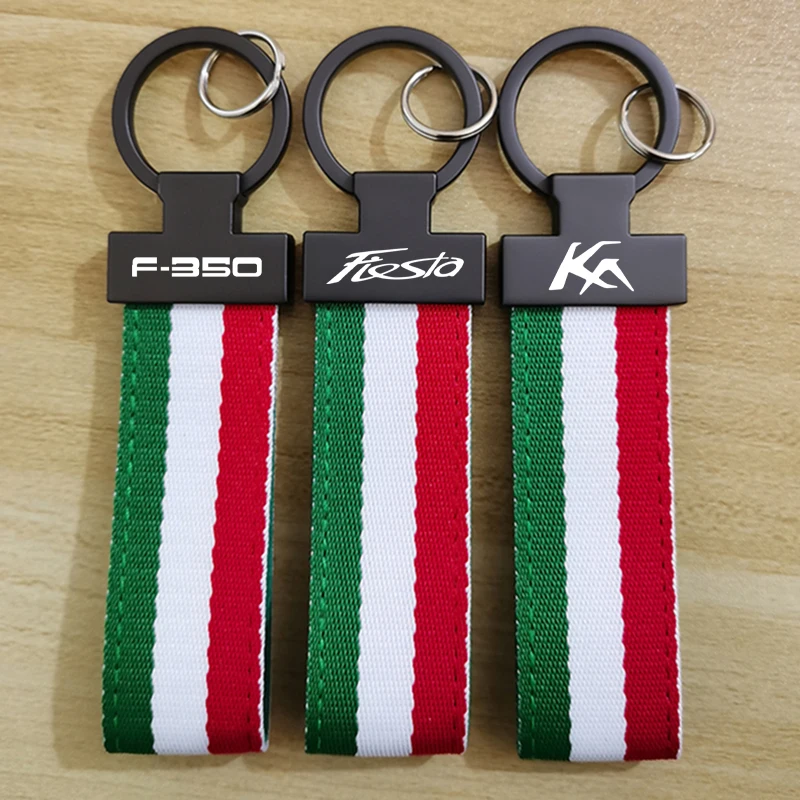 Автомобильный металлический кожаный брелок автомобильный для ключей кольца Ford KA