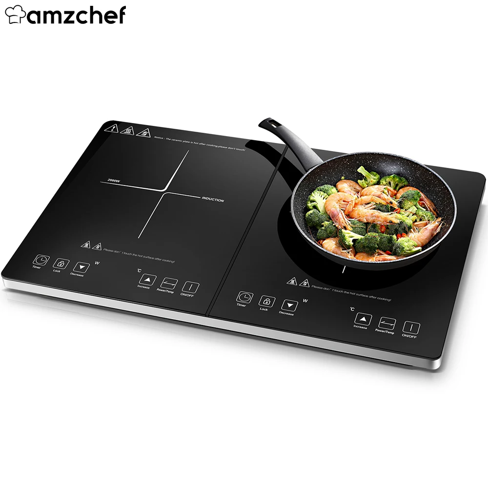 table top double induction hob