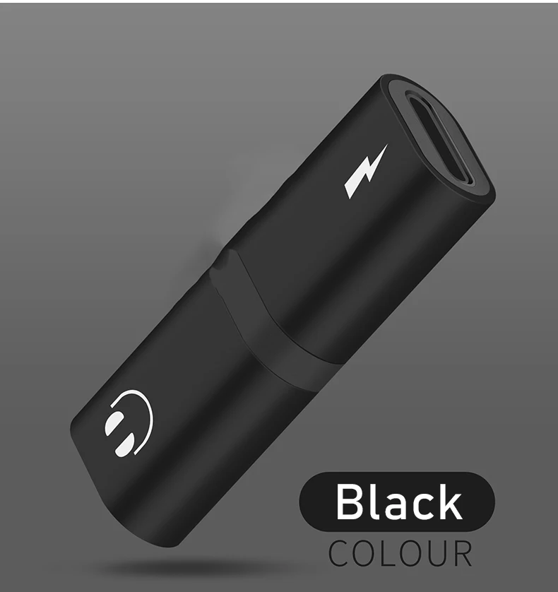 BoeYink 2 in 1 Audio Charge Adapter For iPhone 7 8 Plus X Dual Audio Charging Headphone Earphone Adapter Mini Converter Call
