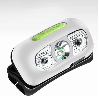 

USB Rechargeable LED Headlamp Flashlight Torch Sensor Waterproof Headlight for Fishing Camping Cycling Mountaineering _