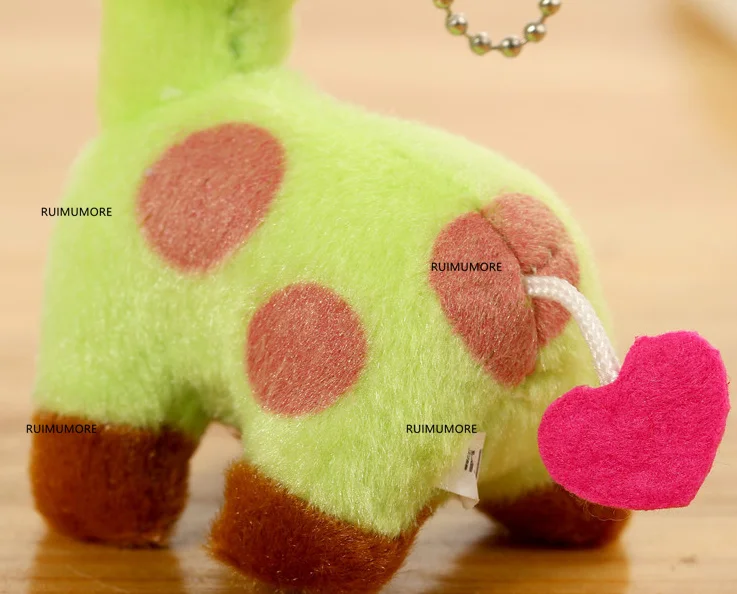 30 шт./партия Свадебная плюшевая игрушка, красочный плюшевый жираф мягкая игрушка, подарочные куклы с брелоком