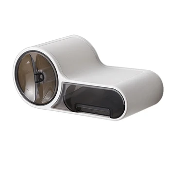 

Plastic Toilet Dispenser Toilet Paper Holder Bathroom Paper Tissue Box Wall Mounted Roll Paper Storage Box Punching
