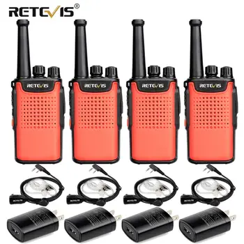 

Retevis RT667/RT67 Walkie Talkie 4pcs PMR Radio PMR 446 VOX Non-magnetic speaker 3000mAh Two Way Radio Comunicador Walkie-Talkie