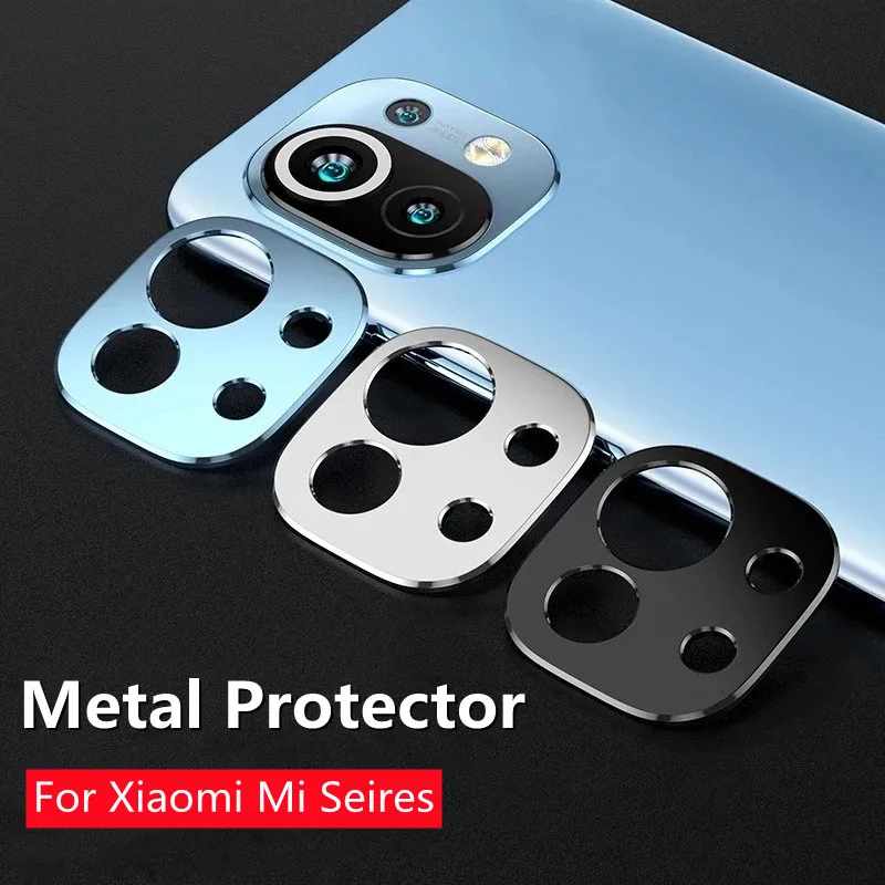 Camera Lens Screen Protector for Xiaomi Mi 11 Lite 5G Mi11 Ultra 10T Pro Aluminum Metal Ring No Glass Poco F3 Case | Мобильные