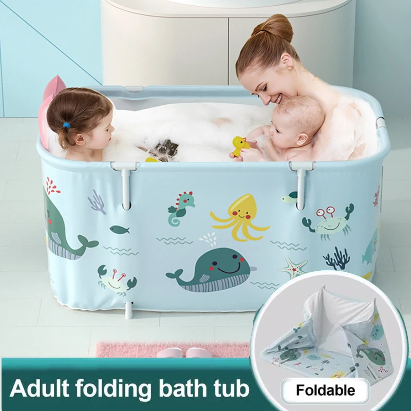 Bañera Plegable Inflable Con Almohada Para Exteriores, Cubo De Baño De Spa Para Adultos Y Bebés, Bomba De Baño Familiar Para El Hogar E Hidromasajes -