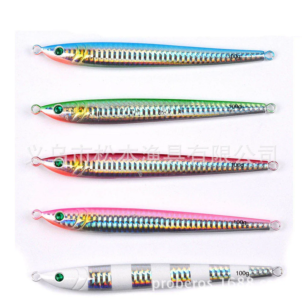 5pcs-14.5cm-100g 5 шт./компл. металлические приманки из свинцового сплава 7 г/10 г/14 г/17 г/21 г/28 г/40 г/60 г/80 г/100 г искусственная морская жесткая рыболовные снасти приманки - Цвет: 5pcs-14.5cm-100g