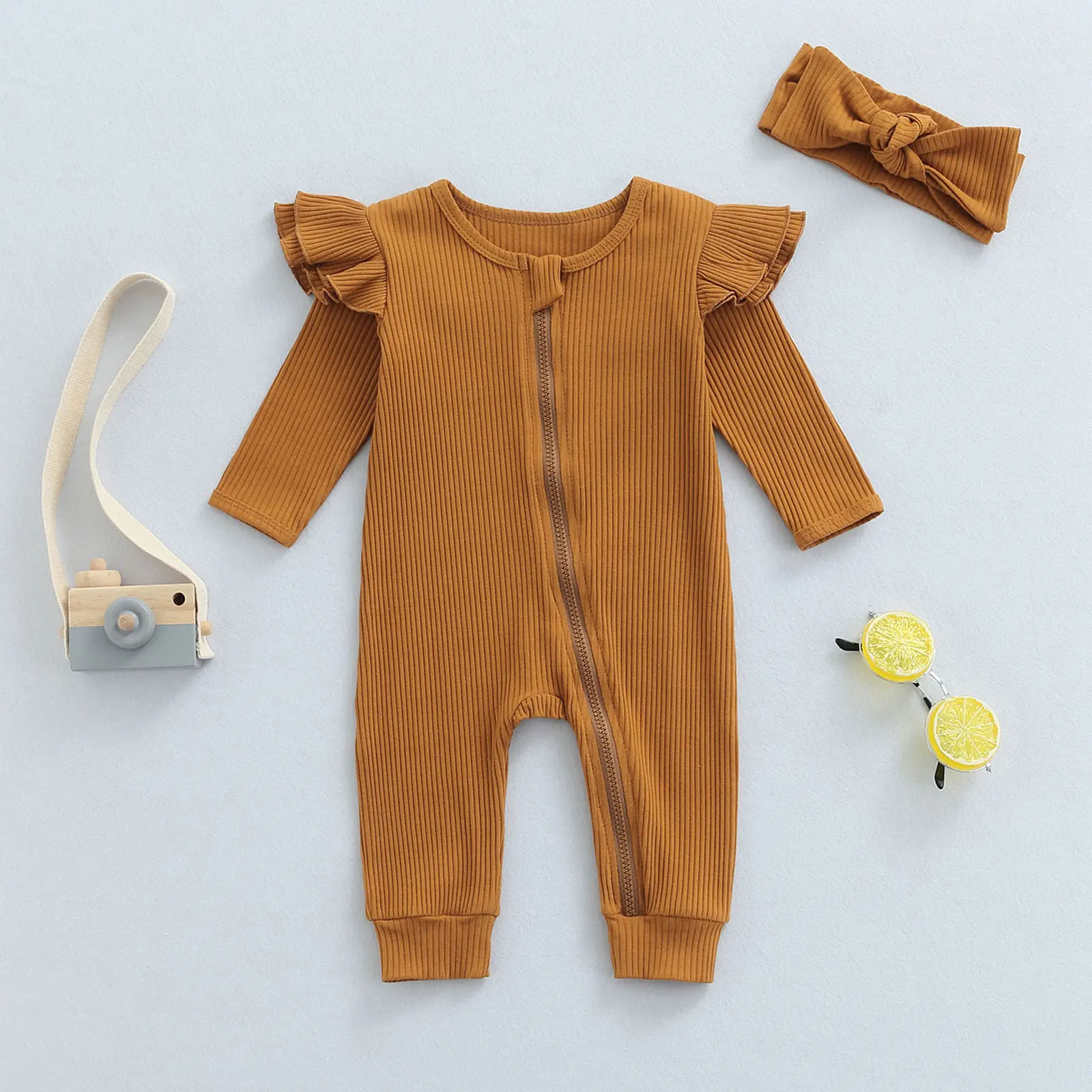 Baby Romper Baby Knit Rompers Baby Boys Jumpsuit Headband Autumn Girls Clothes For Newborn Costumes Kids Overalls Infant Clothing