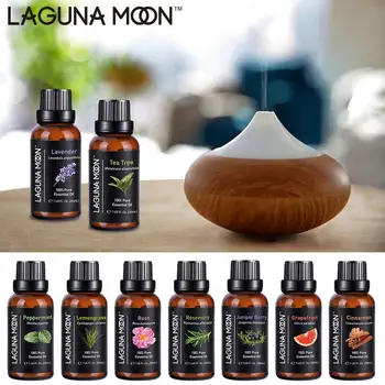 

Lagunamoon 30ML 1OZ Essential Oils Massage Humidifier Tea Tree Orange Lemon Citronella Peppermint Eucalyptus Oil Essential