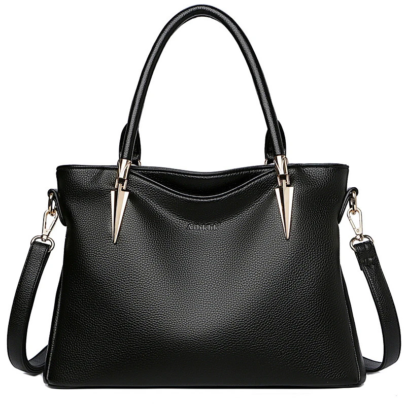 

Luxury Fashion Women Bag Genuine Leather Hanbag Women Casual Shoulder Messenger Waterproof Crossbody Bags For Women 2019 Tote