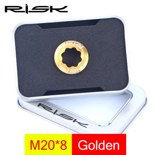 RISK M20x8mm велосипед из титанового сплава коленчатый рычаг болты для крышки цепи рукоятка колеса винт Резьба для MTB горный велосипед рукоятка M20x8