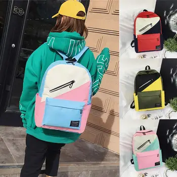 

Nylon School Bag Multifunction Backpack Casual School Bag Wild Travel Backpack Large Capacity Fashion unisex bag Dropship T806