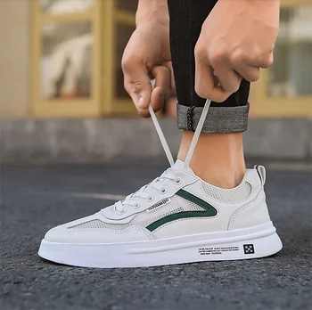 

2020 summer Spring Fashion new breathable men's shoes trend wild mesh shoes sports casual shoes white shoes tide mesh shoes men