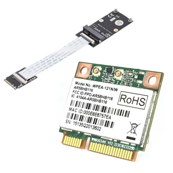 

1 Pcs NGFF A+E to Mini PCI-E Adapter M.2 WIFI Adapter & 1 Pcs Atheros AR9832 AR5BHB116 Wireless Card WIFI