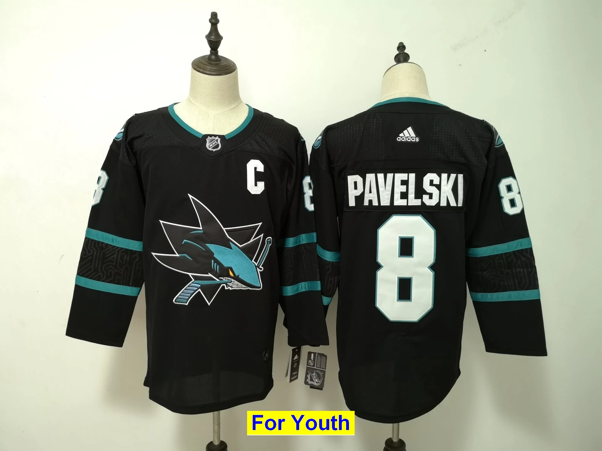 Детская Молодежная одежда Сан-Жозе Брент Бернс Erik Karlsson Joe Thornton Logan от кутюр Joe Pavelski Evander Kane