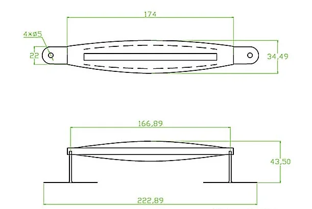 Ampmart Echtledergriff für Gitarrenverstärker AS50D Akustikcombo 1 STÜCK – Detail 1