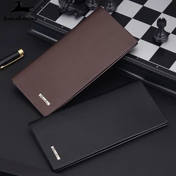 

men's wallet Business long thin soft leather wallet to increase the capacity of money bag multi-card package 2020 hot new purse