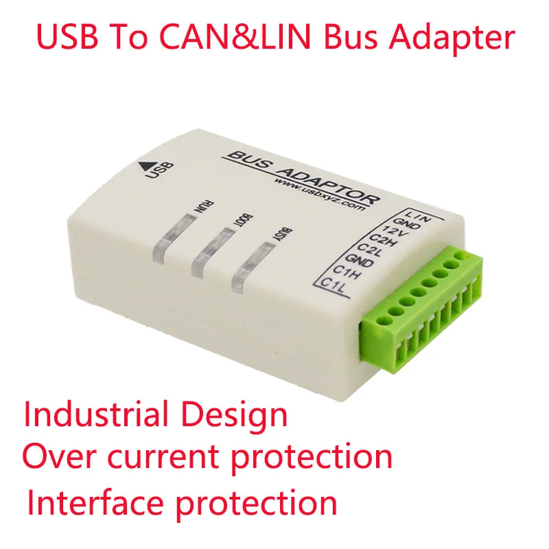 USB to LIN CAN CANFD K analyzer adapter Bootloader IAP firmware upgrade open source