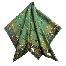 

Summer Silk Scarf 90*90cm Designer 100 % Natural Silk Mulberry* Scarf Square Silk Twill Scarf Hand Rolled bandana