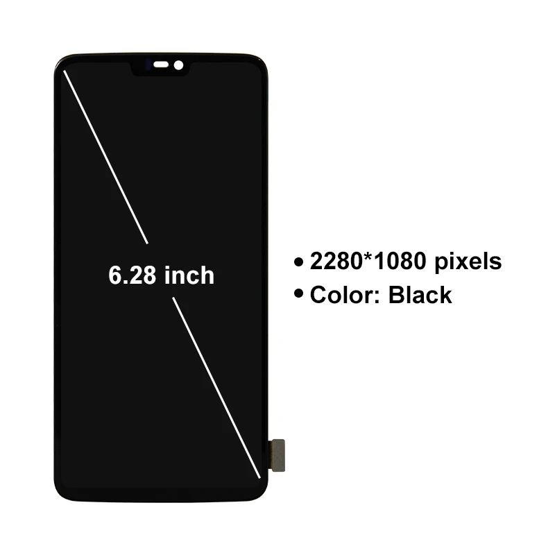 Oneplus 6   AMOLED LCD ġ ũ Ÿ ÷ ü  ǰ, 1 + 6 ÷̿  , 6.28 ġ
