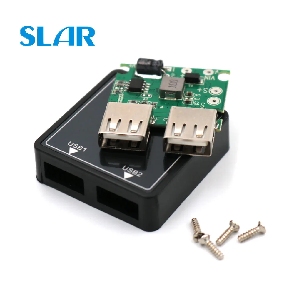 Двойной USB регулятор зарядного устройства для солнечной панели 5 20 в до В 3