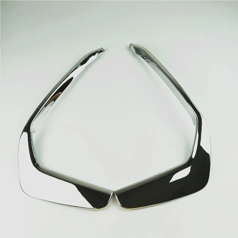 ABS Carbon Fiber Front Bumper Fog Light Frame Trim For Audi A6 C8 2019-2020 Fog Lamp Covers Decorative Accessories