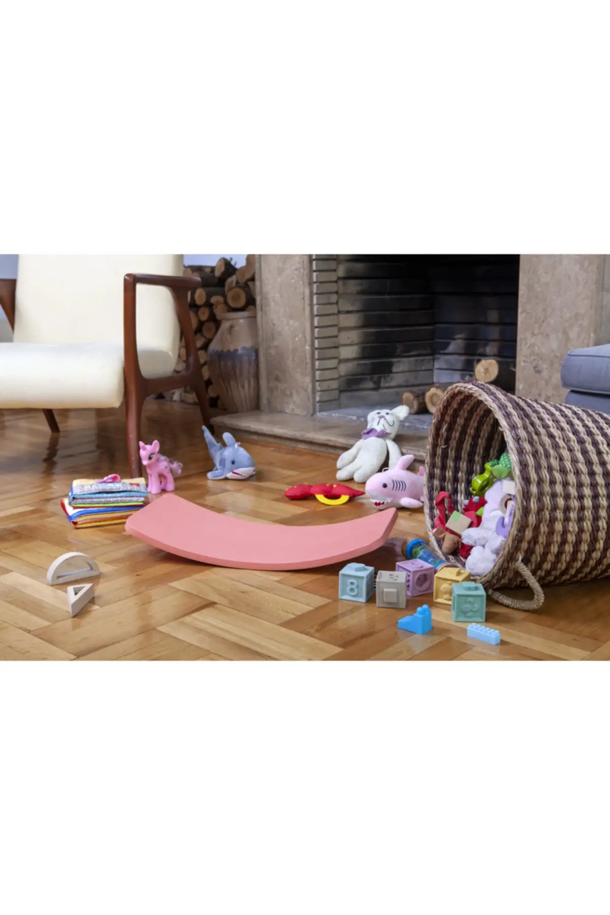 Uboard will Montessori Balance Board, 0-2 Age giocattoli per lo sviluppo sensoriale per bambini