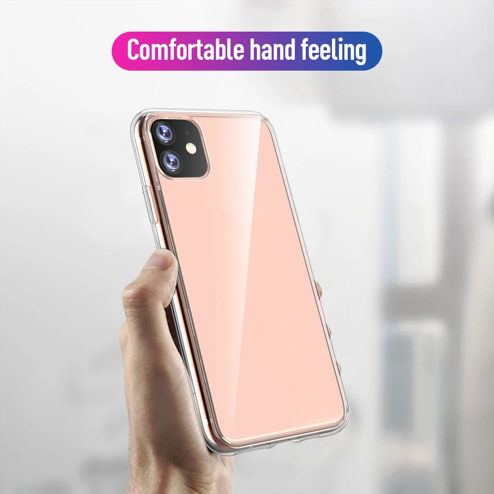

New For iphone 11 11R 11Pro MAX Clear Thickened Shockproof Protective Case Cover