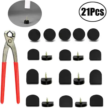 

Lvcky 20 Pairs Heel Tips Shoes Tap Caps High Heel,Black
