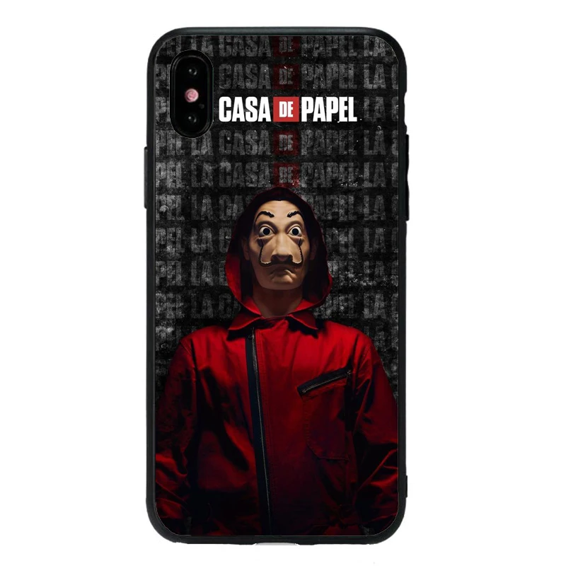 Чехол для ТВ серии iphone 11 11Pro 8 6 6S Heist бумага для дома чехол для телефона iphone X XR XS MAX fundas мягкий чехол из ТПУ - Цвет: TPU