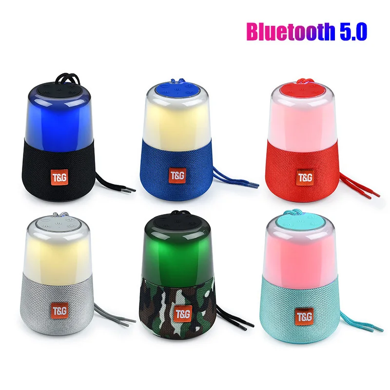 

Powerful Bluetooth Speaker Portable Usb Coluna MP3 with Smart LED Flash Light Soundbox Subwoofer Night Light Help Baby Sleep