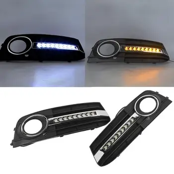 

Lamps lights ABS Car Grille Grill with LED Turn Signal Light Daytime Running Light for A4 B8 09-11 Car Grille Grill