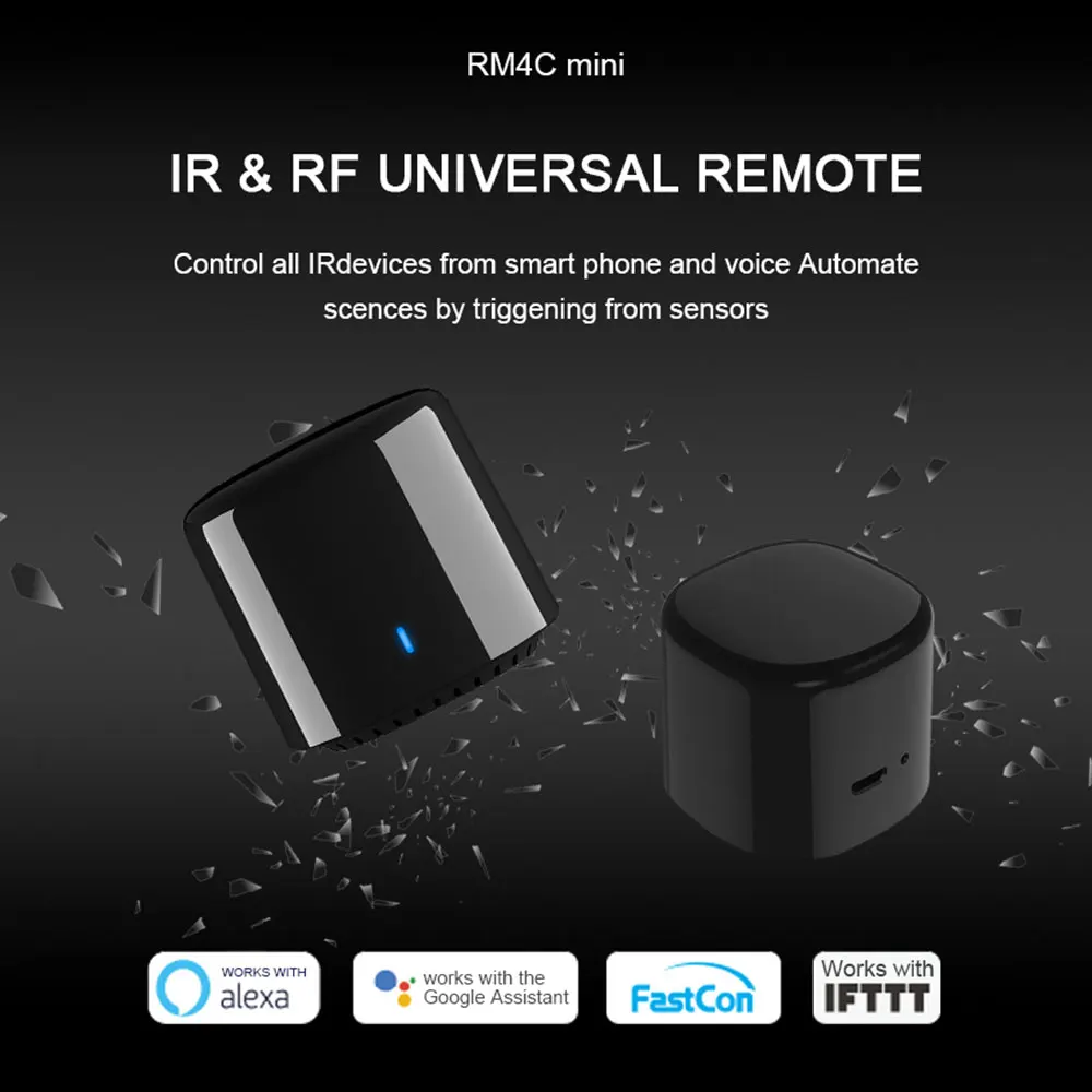 Broadlink RM4C RM Mini 3 Пульт дистанционного управления Универсальный ИК пульт дистанционного управления 4G WiFi IR для Alexa Google Assistant умный дом