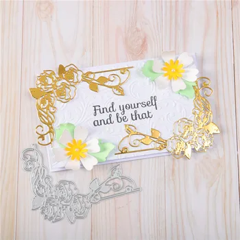 

New Dies Metal Cutting Dies Rose Border Die for Scrapbooking Album Card Making Embossing Stencil Diecuts Alinacrafts Decoration