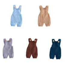 Детские комбинезоны, Детские подвески, Вязаный комбинезон для фотосессии для маленьких мальчиков и девочек 0-1 месяцев