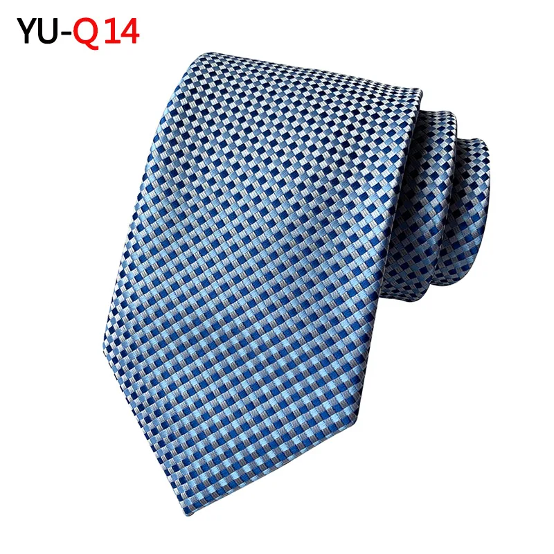 YU-Q14 Новинка, деловой мужской галстук, для работы, свадьбы, галстуки, для праздника, вечеринки, праздника, подарки, в полоску, в сетку, модный, официальный, высокое качество - Цвет: YU-Q14