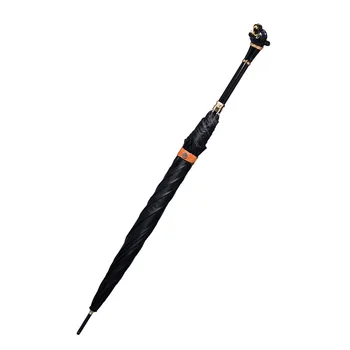 

Male Creative Gentleman Original High-end Business Custom Straight Handle Shade Increase Black Panther Umbrella Automatic Long H