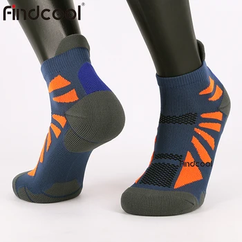 

Findcool Athletic Running Socks Men Ankle Basketball Hiking Cycling Walking Sports Socks with Cushion Quick Dry Socks Mens Gift