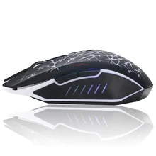 

FOR 2.4GHz Wireless Mouse Rechargeable 6-key Mute Ergonomics Mice with Adjustable DPI and Breathing Light
